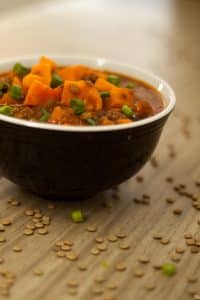 This sweet potato chili from Call Me Betty simmers all day long and has the flavors to prove it! It takes time, but is so worth it at dinnertime! callmebetty.com