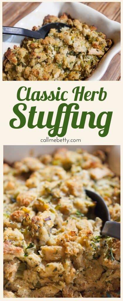 Make Ahead Herb Stuffing
