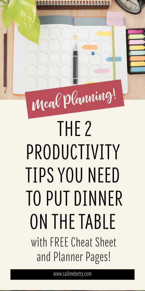 Meal Planning can be stressful, but by implementing 2 simple tips for meal plan success notice your ability to put homemade meals on the table start go up and your stress levels start to go down!