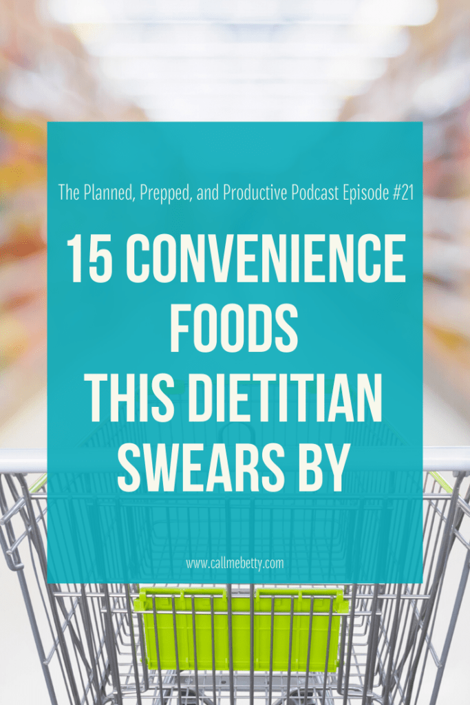 Cooking from scratch is great, but what about those times that cooking just doesn't make sense. This dietitian is dishing on which convenience foods she purchases from the store to make her life easier AND give her the extra time to put other homemade things on the table more often.
