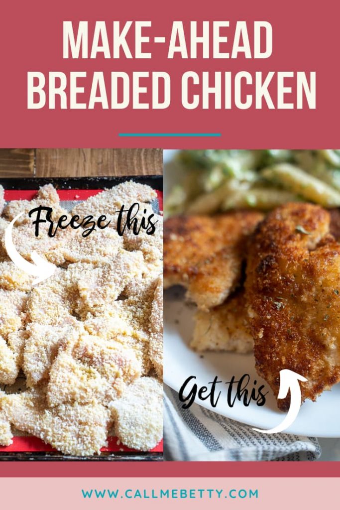 Breading your chicken in advance is a serious game-changer, this make-ahead breaded chicken will jumpstart your cooking efforts and help you put quick weeknight meals on the table!